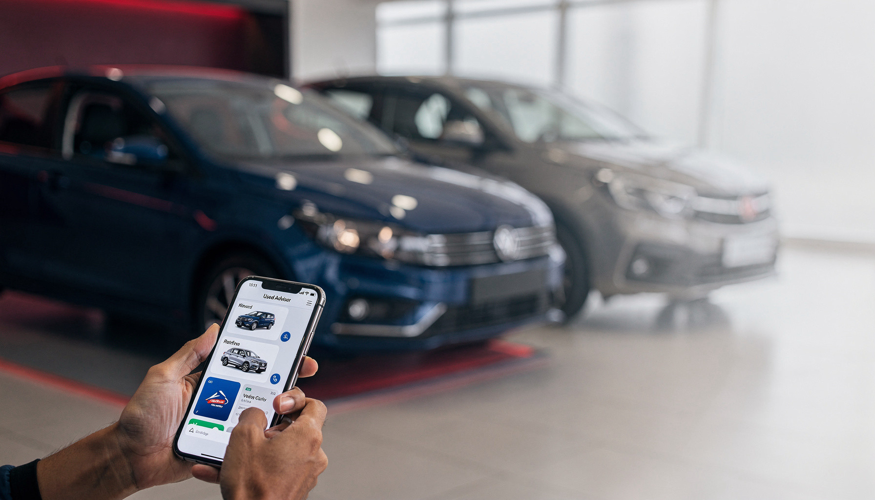 Interactive autoshowroom with cinematic style website. — used car advisor website built with WebZum AI website creator