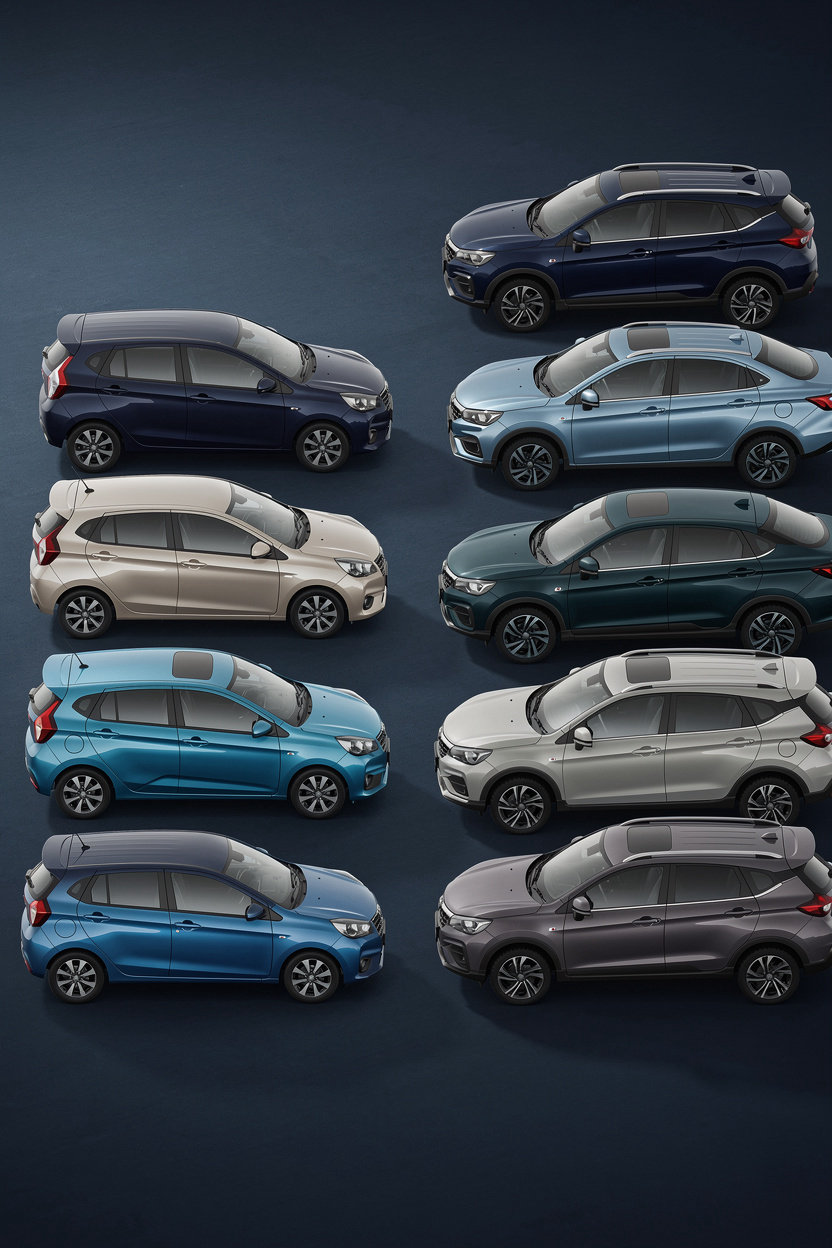 Interactive autoshowroom with cinematic style website vehicle models display - Perodua and Proton lineup in Johor Bahru